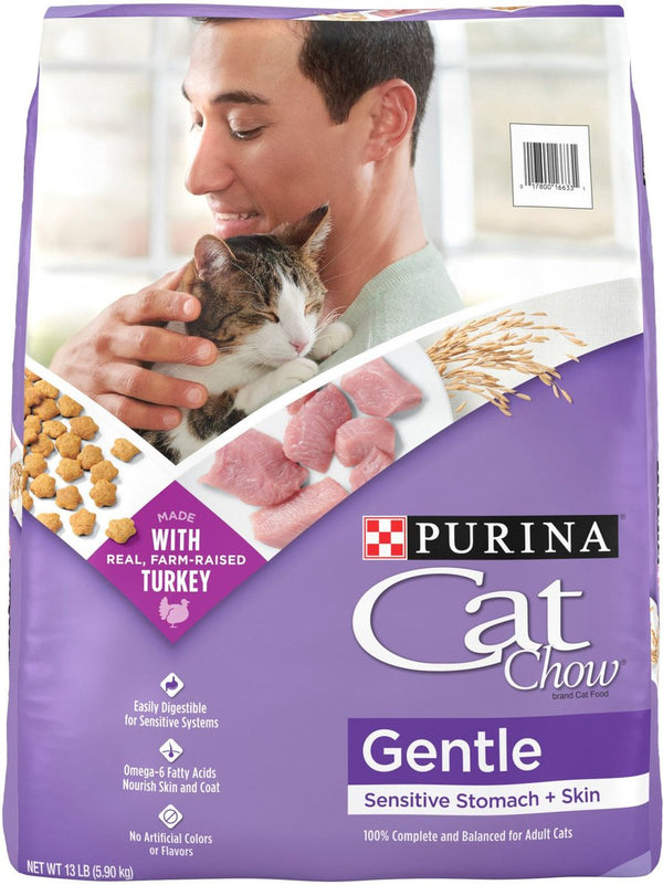 Cat Chow Sensitive Stomach Gentle Dry Cat Food, 13 lbs