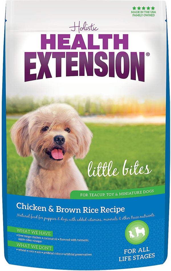 Health Extension Little Bites Chicken & Brown Rice Recipe Dry Dog Food, 30 lbs