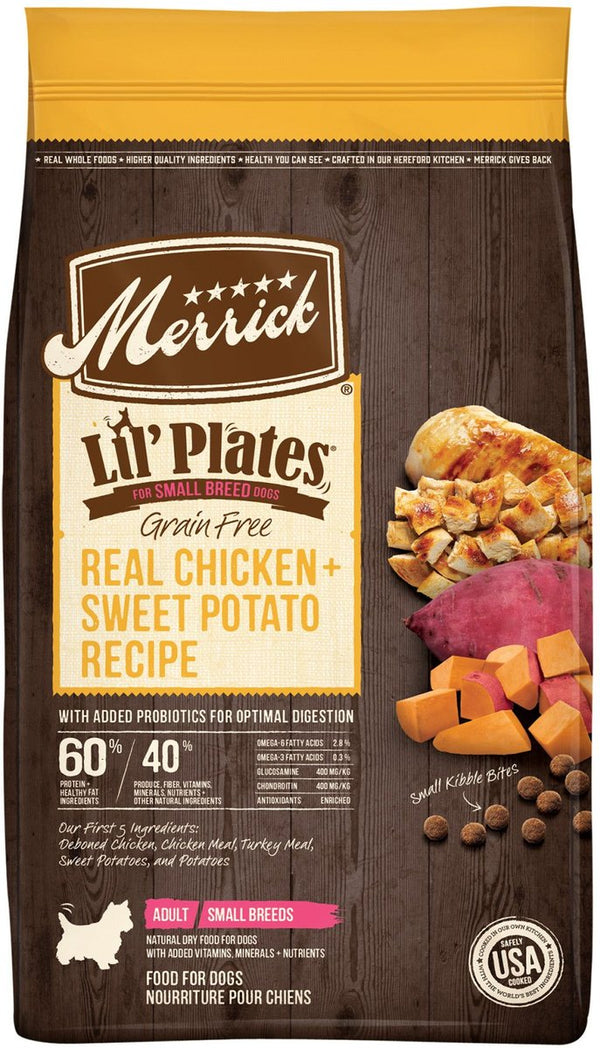 Merrick Lil' Plates Grain-Free Real Chicken & Sweet Potato Dry Dog Food, 20 lb