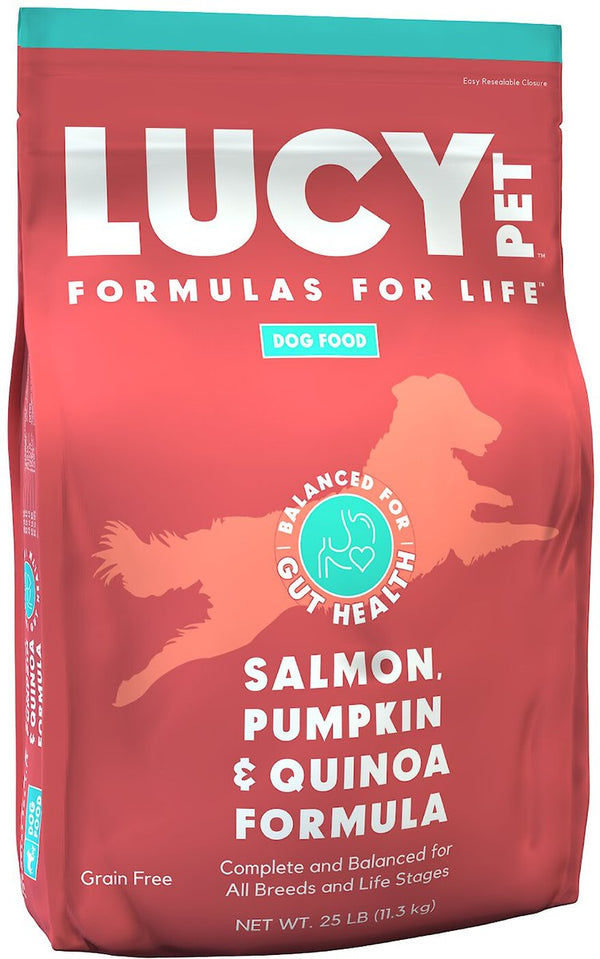 Lucy Pet Products Formulas for Life Grain-Free Salmon, Pumpkin & Quinoa Formula Dry Dog Food, 25 lbs