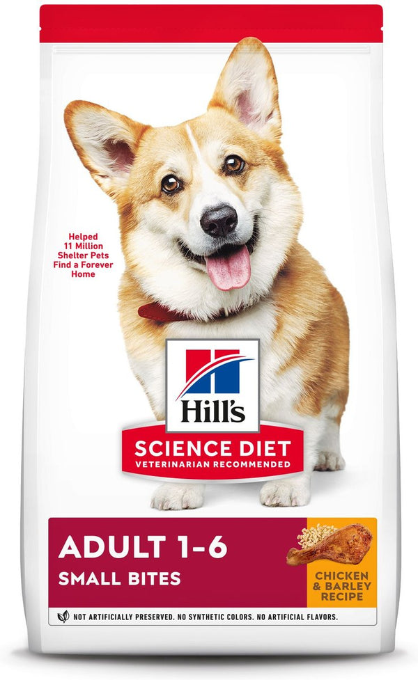 Hill's Science Diet Adult Small Bites Chicken & Barley Recipe Dry Dog Food