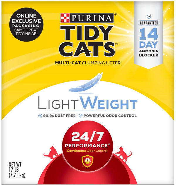 Tidy Cats Lightweight 24/7 Scented Clumping Clay Cat Litter, 17 lbs