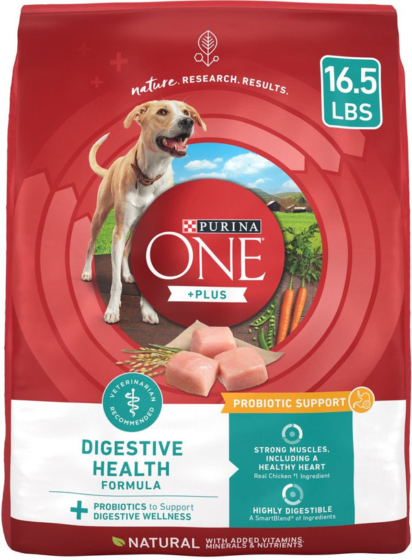 Purina ONE +Plus Adult Digestive Health Formula Dry Dog Food