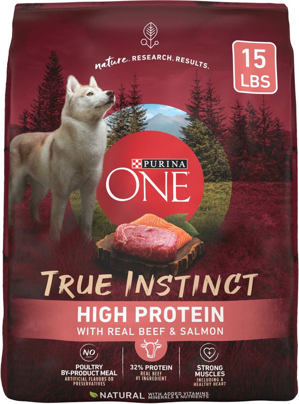 Purina ONE Natural High Protein True Instinct With Real Beef & Salmon Dry Dog Food