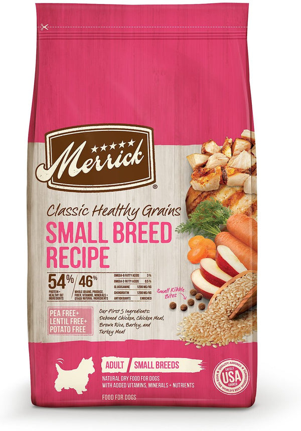 Merrick Classic Healthy Grains Small Breed Recipe Adult Dry Dog Food, 12 lbs