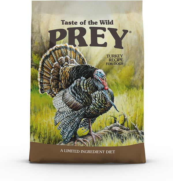 Taste of the Wild PREY Turkey Formula Limited Ingredient Recipe Dry Dog Food, 25 lbs