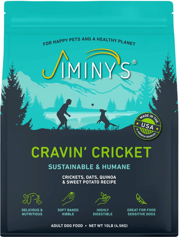 Jiminy's Cravin' Cricket Dry Dog Food, 10 lb