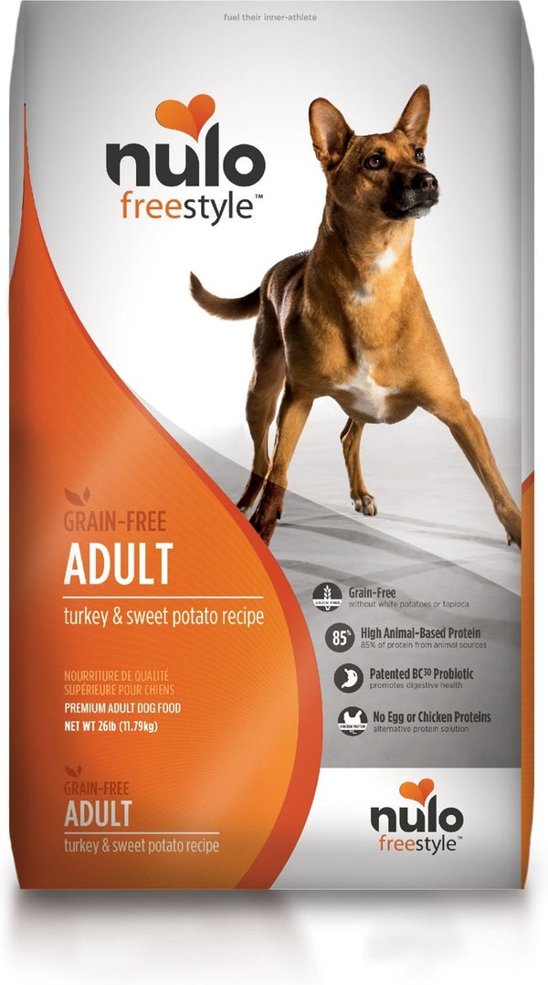 Nulo Freestyle Grain-Free Turkey & Sweet Potato Recipe Dry Dog Food, 26 lbs