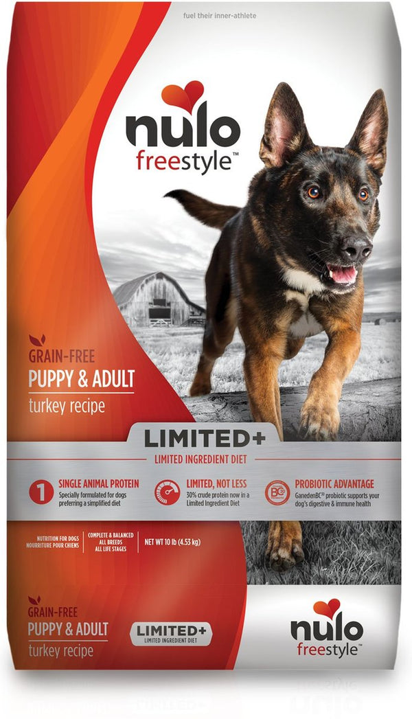 Nulo Freestyle Limited+ Puppy Grain-Free Turkey Recipe Dry Dog Food, 24 lbs