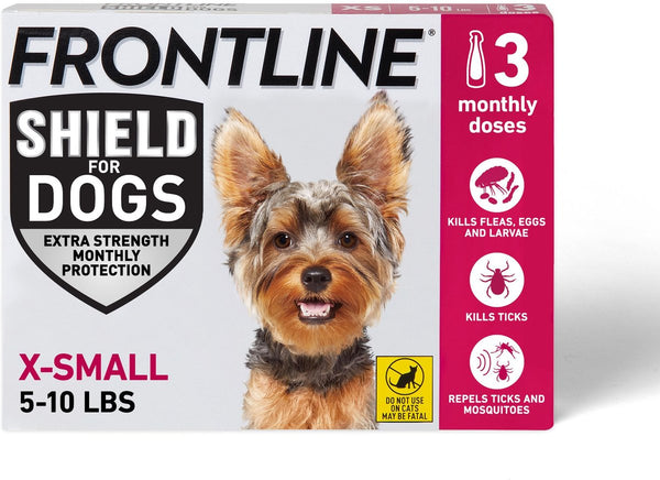 Frontline Shield Flea & Tick Treatment for Extra Small Dogs, 5-10 lbs