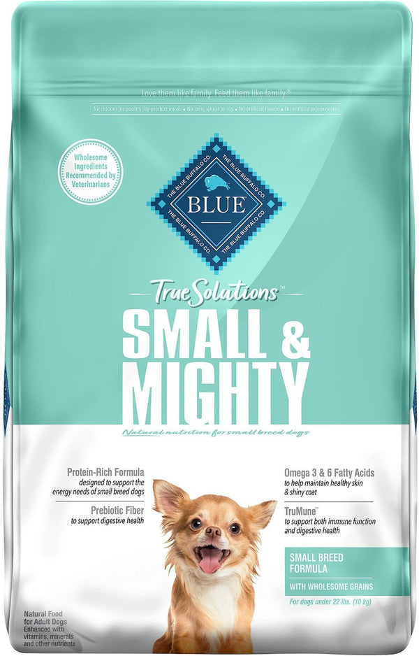 Blue Buffalo True Solutions Small & Mighty Small Breed Formula Adult Dry Dog Food, 11 lbs