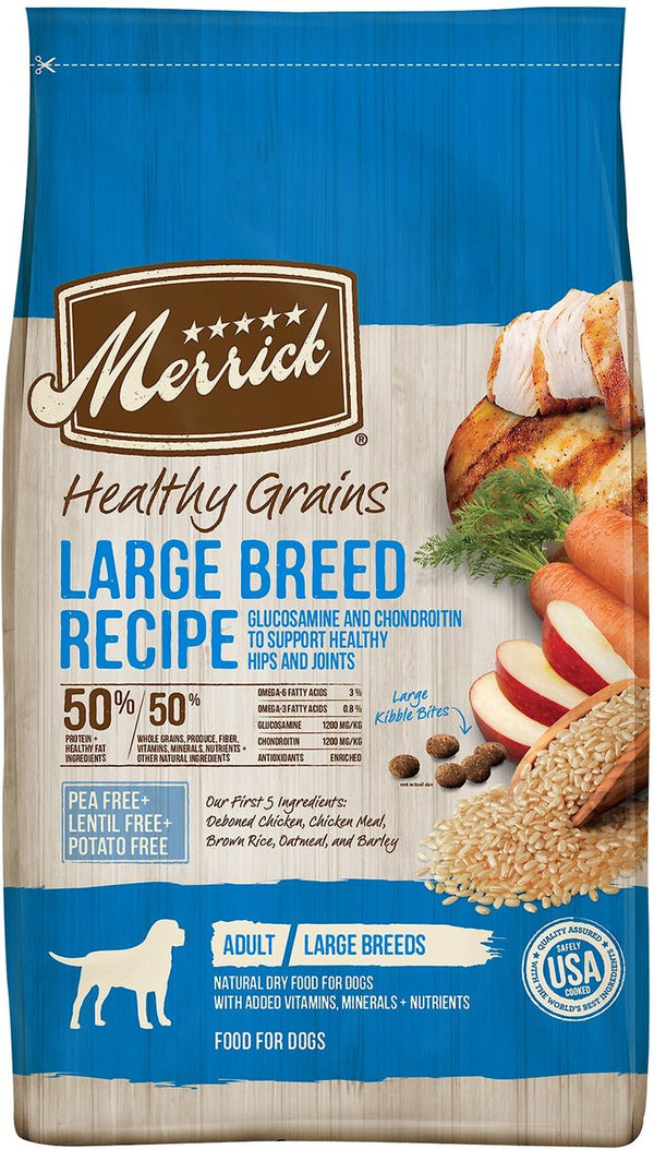 Merrick Healthy Grains Large Breed Recipe Dry Dog Food, 30 lb