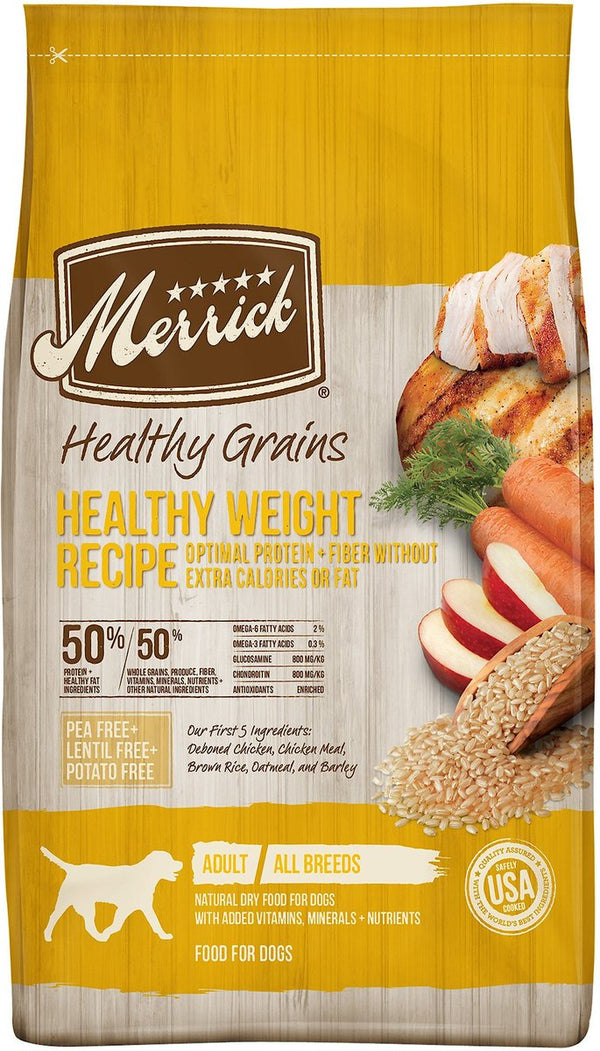 Merrick Healthy Grains Dry Dog Food Healthy Weight Recipe - 25 lb