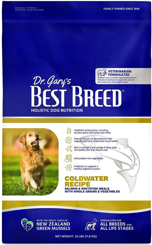 Dr. Gary's Best Breed Holistic Salmon with Vegetables & Herbs Dry Dog Food, 26 lbs