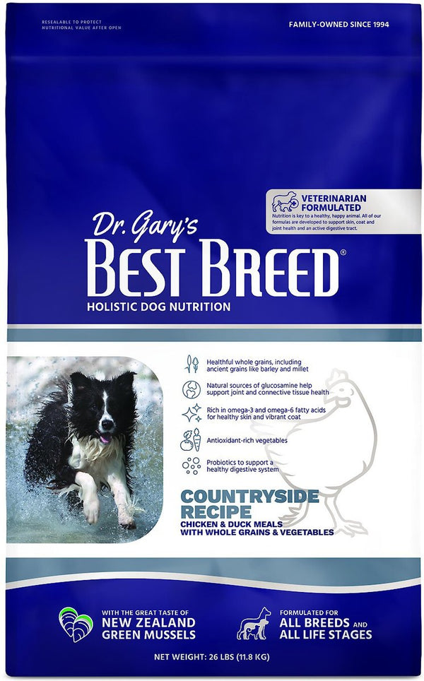 Dr. Gary's Best Breed Holistic Chicken with Vegetables & Herbs Dry Dog Food, 26 lb