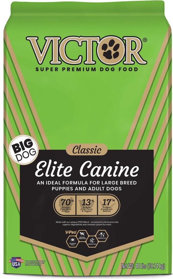 VICTOR Classic Elite Canine Dry Dog Food, 40 lb