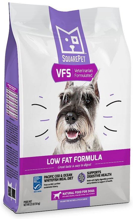 SquarePet VFS Digestive Support Low Fat Formula Dry Dog Food, 22 lbs