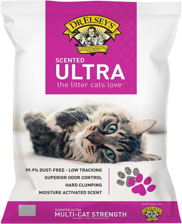 Dr. Elsey's Precious Ultra Scented Clumping Clay Cat Litter, 18 lbs