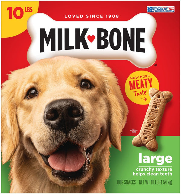 Milk-Bone Original Large Biscuit Dog Treats, 10 lb box