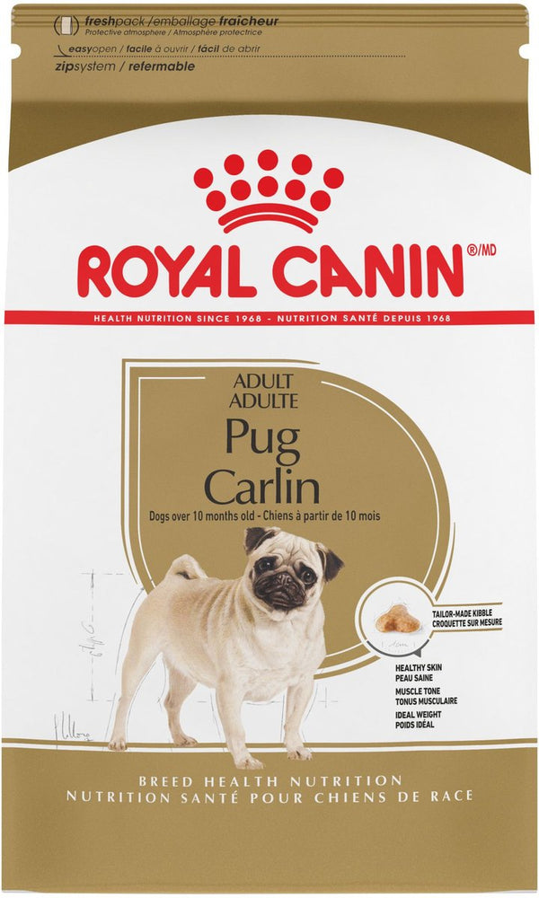 Royal Canin Breed Health Nutrition Pug Adult Dry Dog Food, 10 lbs