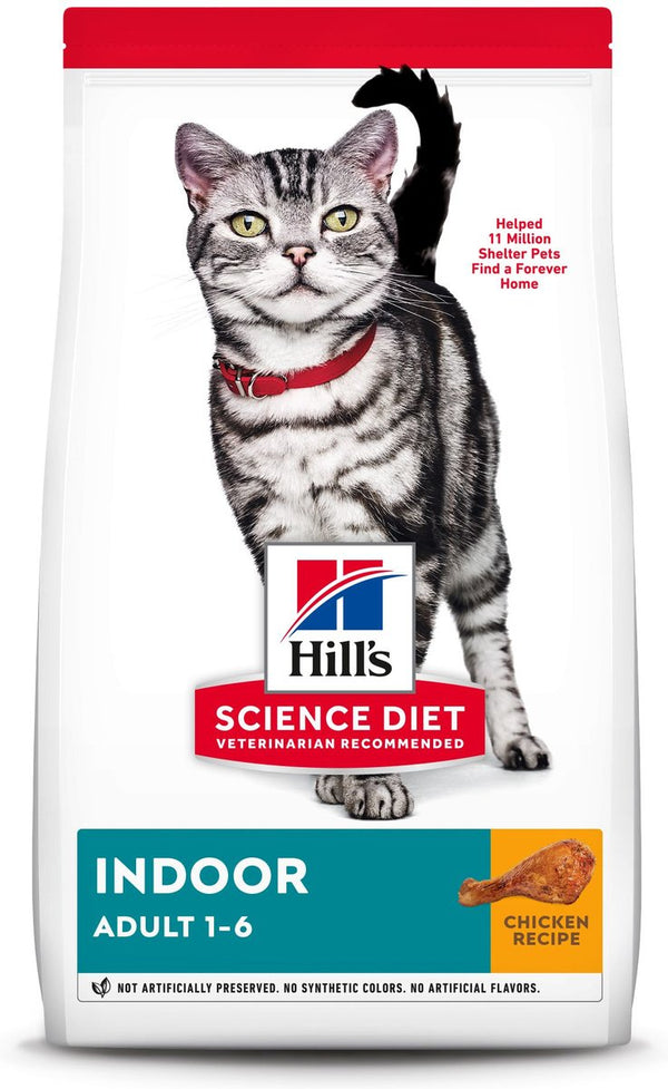 Hill's Science Diet Adult Indoor Chicken Recipe Dry Cat Food, 15.5 lbs