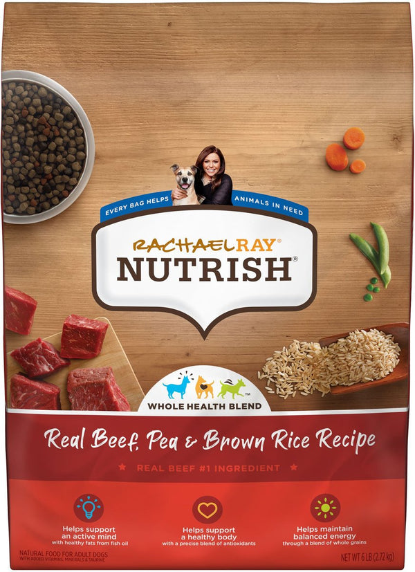 Rachael Ray Nutrish Real Beef, Pea, & Brown Rice Recipe Dry Dog Food