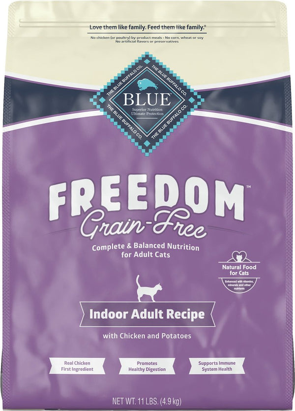 Blue Buffalo Freedom Indoor Adult Chicken Recipe Grain-Free Dry Cat Food