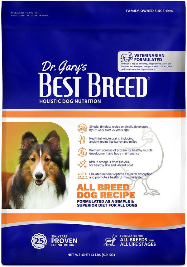 Dr. Gary's Best Breed Holistic All Breed Dry Dog Food, 13 lbs