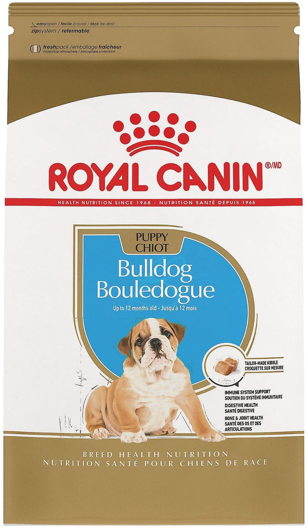 Royal Canin Breed Health Nutrition Bulldog Puppy Dry Dog Food, 30 lbs