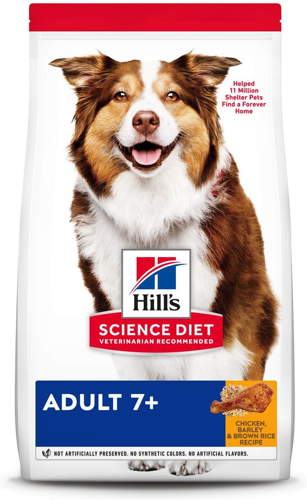 Hill's Science Diet Adult 7+ Chicken Meal, Barley & Brown Rice Recipe Dry Dog Food