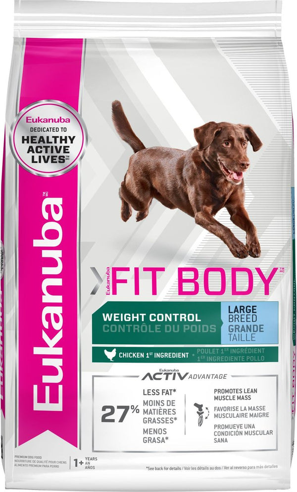 Eukanuba Fit Body Weight Control Large Breed Dry Dog Food, 28 lbs