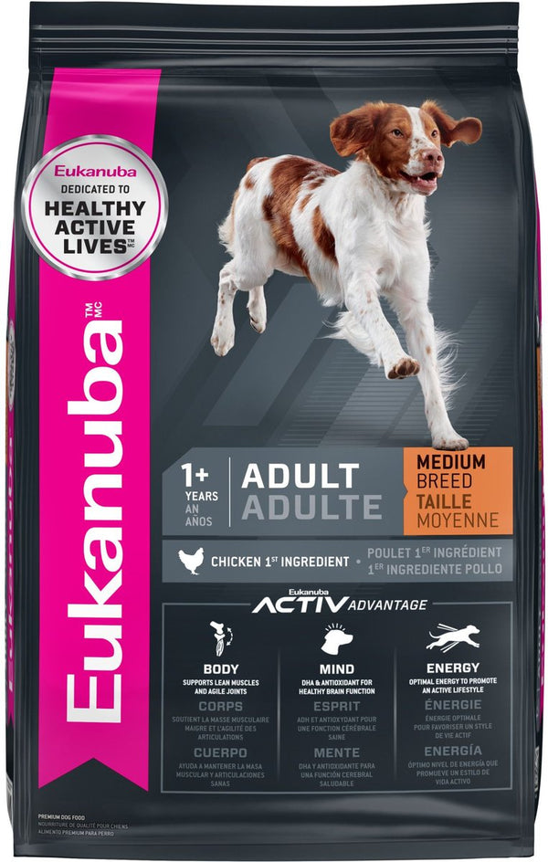 Eukanuba Adult Medium Breed Dry Dog Food, 30 lbs