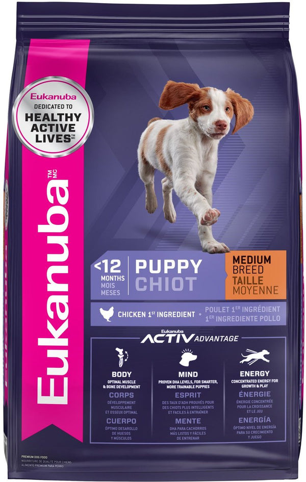 Eukanuba Puppy Medium Breed Dry Dog Food, 16 lbs