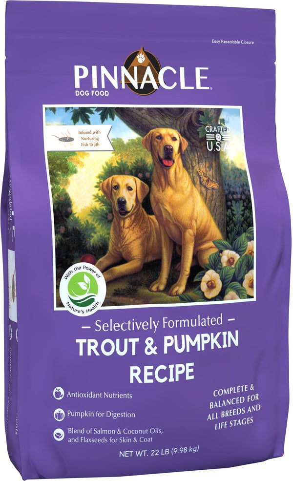 Pinnacle Trout & Pumpkin Dry Dog Food, 22 lbs