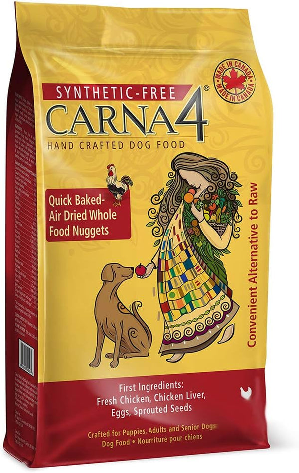 CARNA4 Hand Crafted Dog Food, Chicken, 13 lbs