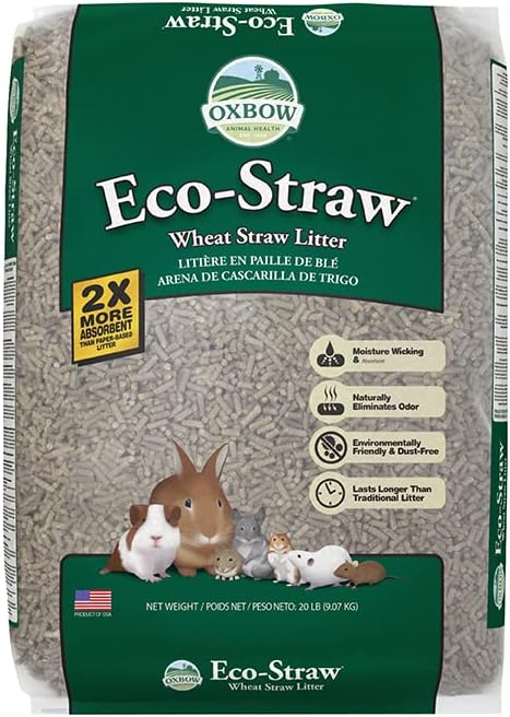 Oxbow Eco Straw Pelleted Wheat Straw Litter for Small Animals, 20 lbs