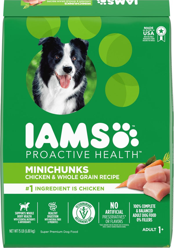 Iams Proactive Health MiniChunks Small Kibble Adult Chicken & Whole Grain Dry Dog Food