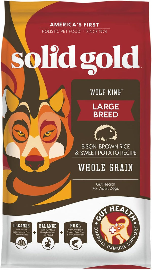 Solid Gold Wolf King - Large Breed Dry Dog Food, 12 lb