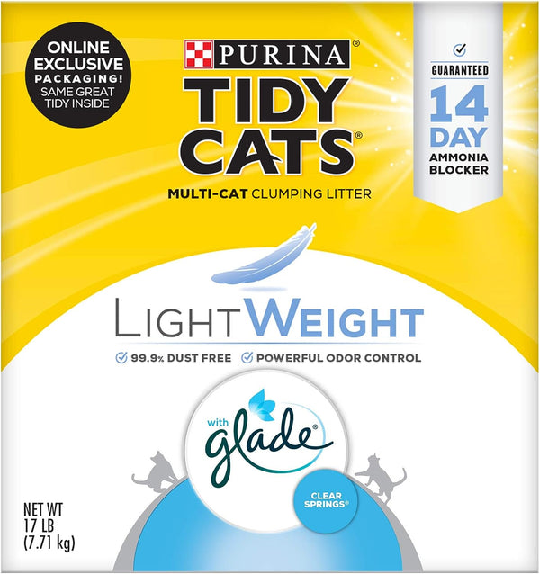 Purina Tidy Cats Low Dust Multi Cat Clumping Cat Litter, 17 lbs