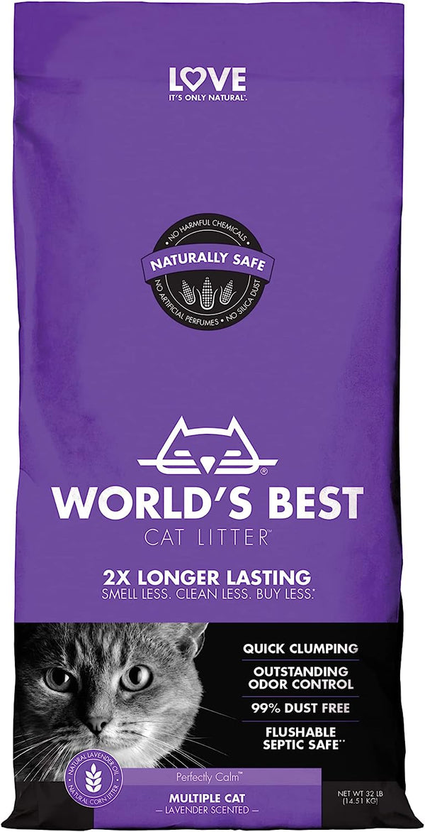 WORLD'S BEST CAT LITTER Multiple Cat, Lavender Scented