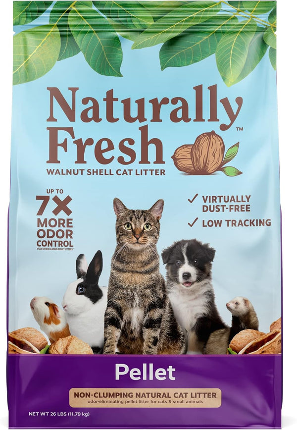 Eco-Shell Naturally Fresh Cat Litter Made from Walnut Shells, 26 lbs