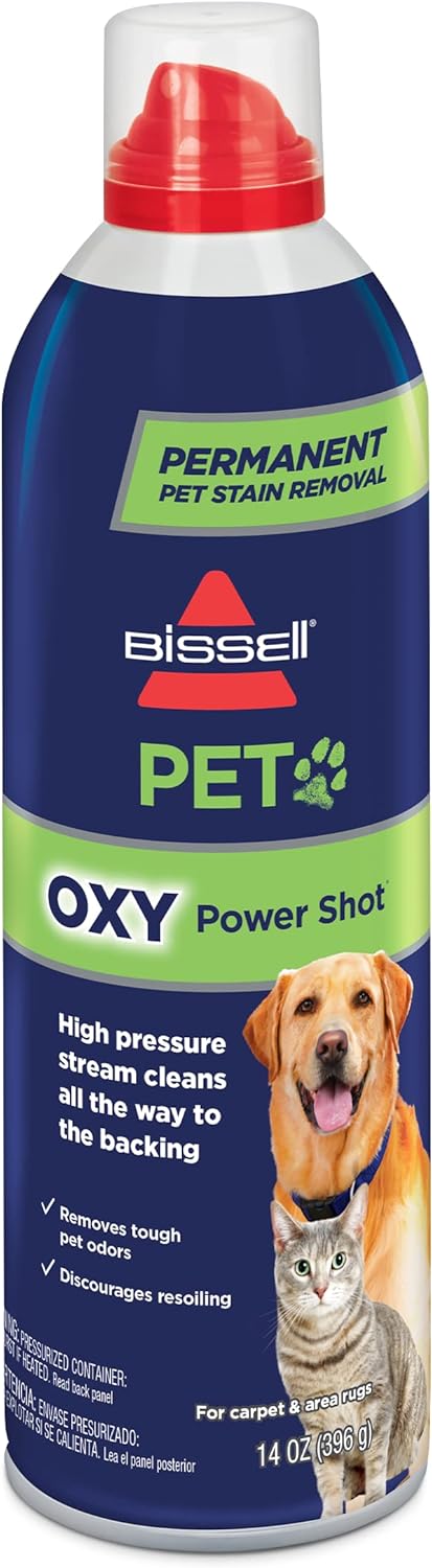 BISSELL Pet Power Shot Oxy for Carpet & Area Rugs, 14 oz