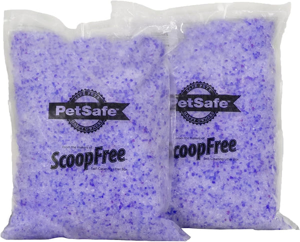 PetSafe ScoopFree Premium Crystal Cat Litter, 8.6 lb (4.3 lb Bags, 2 Bags)