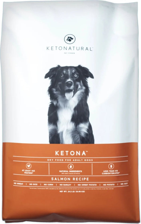 KetoNatural Salmon Recipe Grain-Free Adult Dry Dog Food, 24.2 lbs