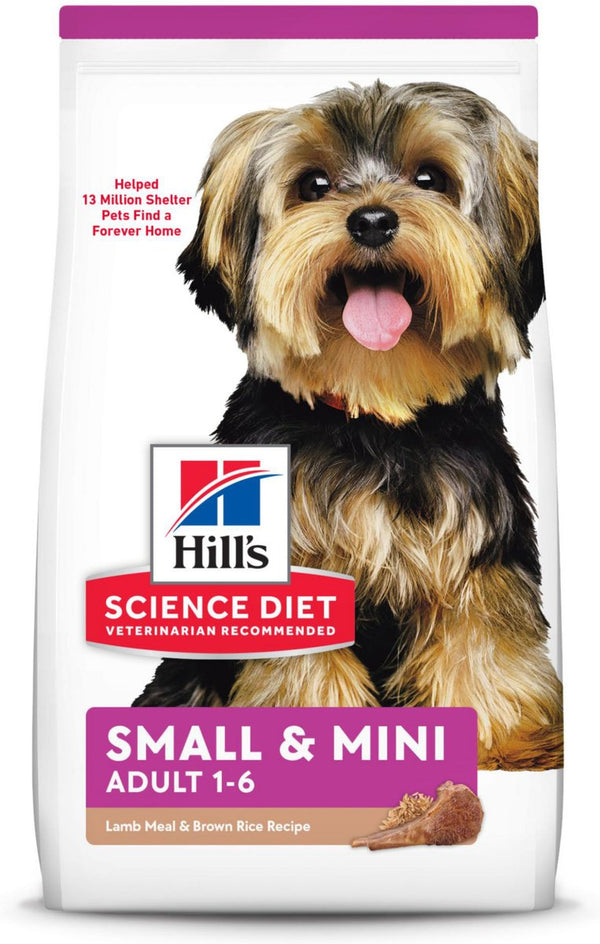 Hill's Science Diet Adult Small & Mini Lamb Meal & Rice Recipe Dry Dog Food, 15.5 lbs