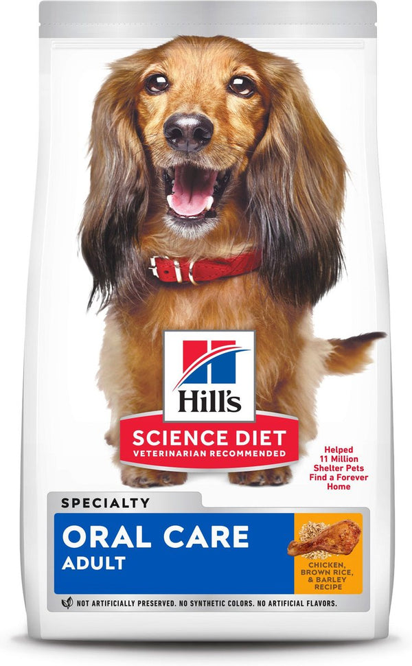 Hill's Science Diet Adult Oral Care Dry Dog Food, 28.5 lbs