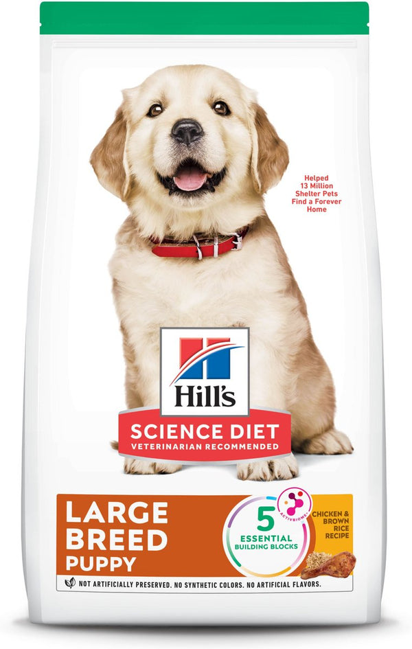 Hill's Science Diet Puppy Large Breed Chicken Meal & Oat Recipe Dry Dog Food