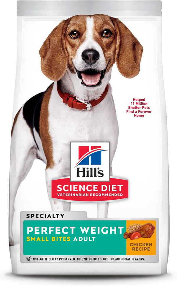 Hill's Science Diet Adult Perfect Weight Small Bites Chicken Recipe Dry Dog Food, 28.5 lbs