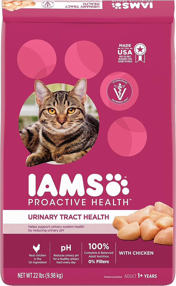 Iams Proactive Health Adult Urinary Tract Healthy Dry Cat Food with Chicken Cat Kibble