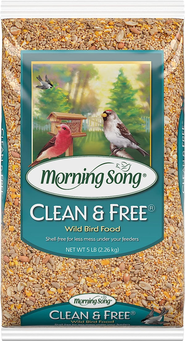 Morning Song Clean & Free Shell Free Wild Bird Food, 10 lbs